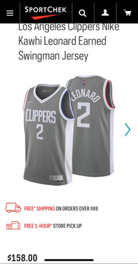 Los Angeles Clippers - Jersey - Kawhi Leonard #2 size: 52