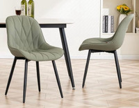 NEW 2 Dining Chairs - Olive Green