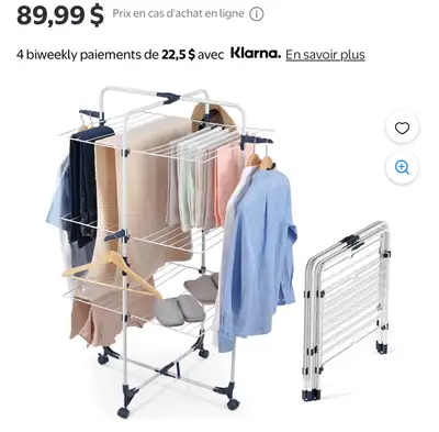 Séchoir à linge pliable, View more
