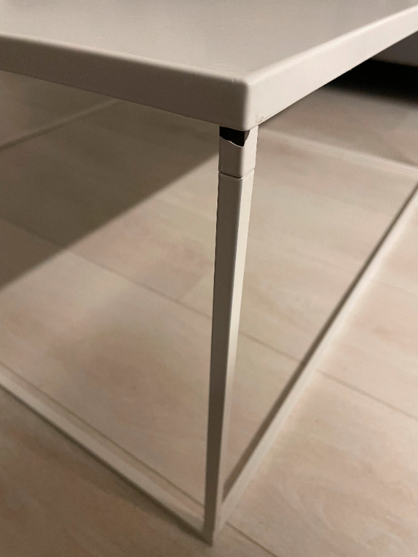 Luooma "Frame" Minimalist Metal Coffee Table - White - $90 in Other Tables in City of Toronto - Image 3