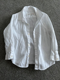 Zara kids - white dress shirt - size 2-3T