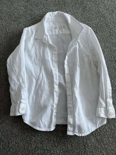 Zara kids - white dress shirt - size 2-3T, View more