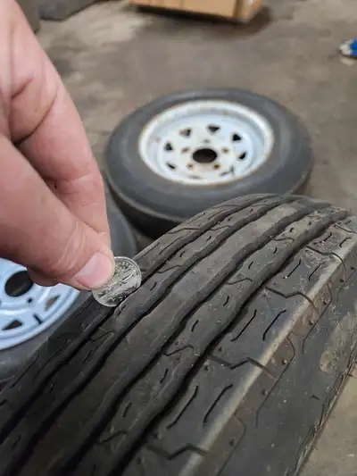 5.30x12 5 bolt trailer tires 2 used 1 new 200 for all 3 . If split up 60 for used 100 for new one. A...