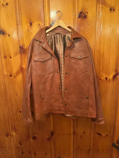 Mens XXL Leather Shirt, View more
