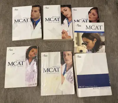 Set of 6 MCAT Princeton Review Books 2008, View more