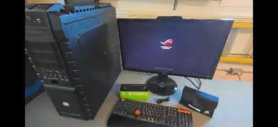 Powerful Gaming PC + 3D Monitor + Dual RX580, 16GB, 1TB, WIN11, View more