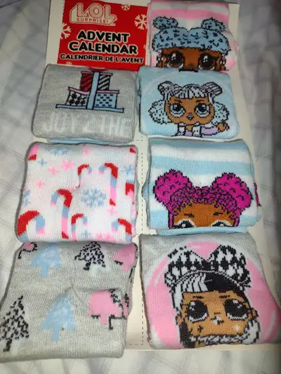 New Girls Socks 7/pkg$5,size7-9,3pkgs for $10, View more