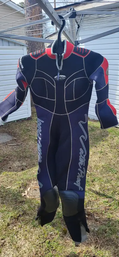 1 Waterproof Aries 7mm wetsuit size small, wrist, ankle and neck zippers, double cuff on ankles and...