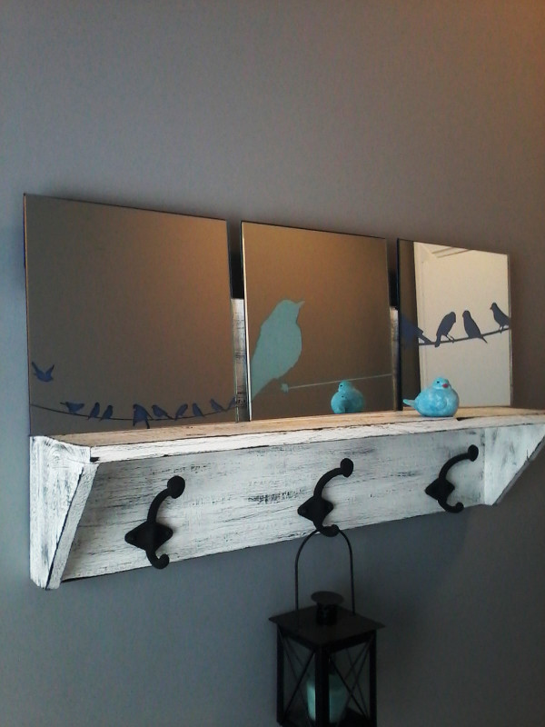 THREE 8 X 8 BIRD MIRRORS in Home Décor & Accents in Moncton - Image 4