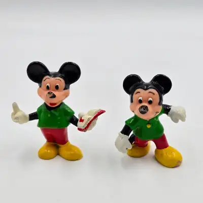 Vintage 1980s Mickey Mouse Figurines Toy Hong Kong Disney Lot Of, View more
