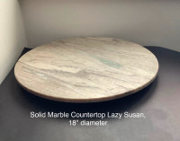 Marble Countertop 18” Lazy Susan, see all pictures for details.
