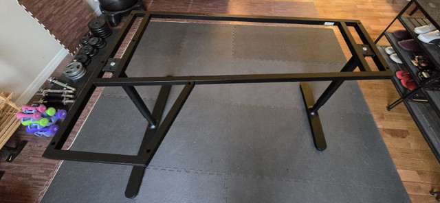 BEKANT Underframe for Left Corner Table, black. in Desks in Edmonton