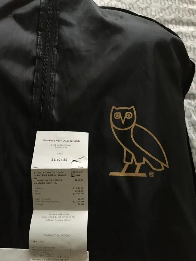 OVO x CANADA GOOSE "CONSTABLE PARKA" (BRAND NEW WITH RECEIPTS) in Men's in City of Toronto - Image 4