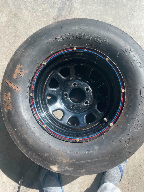 Racing slicks on wheels in Tires & Rims in Prince George