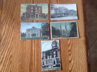 5 cartes postales neuves anciennes Valleyfield.