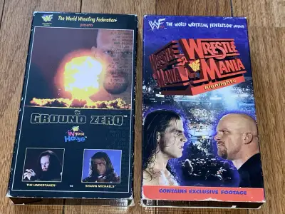 WWF VHS Ground Zero 1997 $20 Wrestemania Highlights 1998 $5, View more