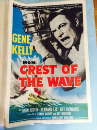 Vintage 1950’s Theater Poster - Gene Kelly – Crest Of The Wave