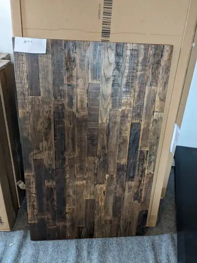 (OPEN-BOX) Reclaimed Elm Table / Tabletop 48” x 30”, View more