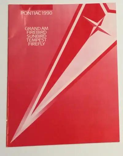 1990 Pontiac Auto Brochure For Sale This French brochure has 30 coloured pages Showing Models Grand...