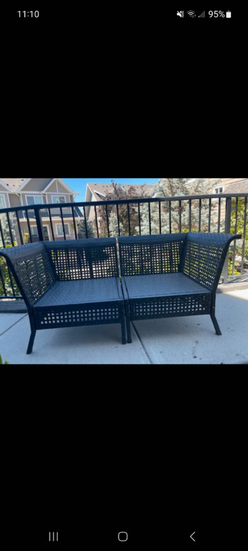 Outdoor Patio Furniture Love Seat or 2 Chairs in Patio & Garden Furniture in Vernon - Image 2