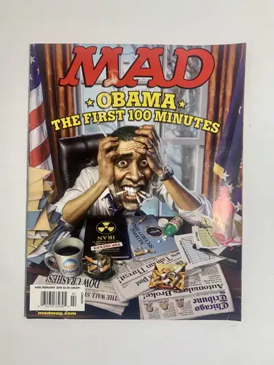 Mad Magazine - Obama, The First 100 Minutes (c) Feb 2009, View more