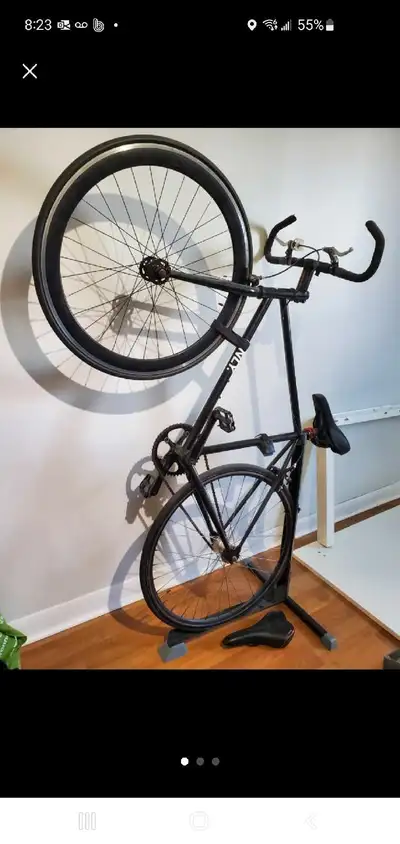Bike Nook Bike Stand & Vertical Storage Rack - The Original Vertical Bicycle Floor Stand for Garage...