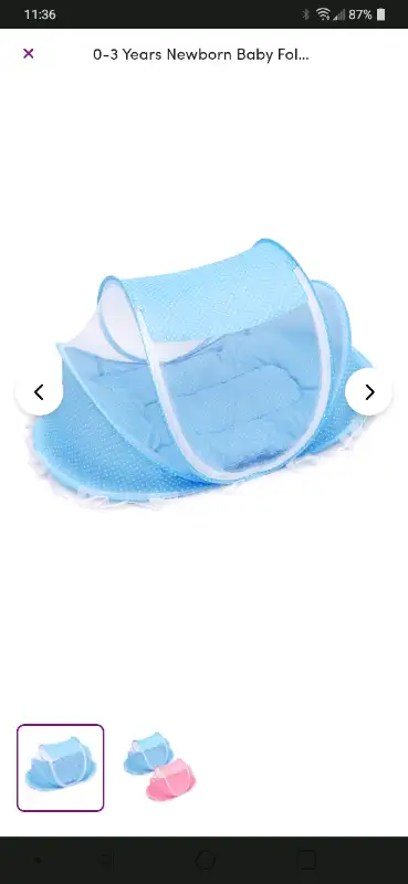  0-3 Years Newborn Baby Foldable Bed Tent With Mosquito Net

, View more