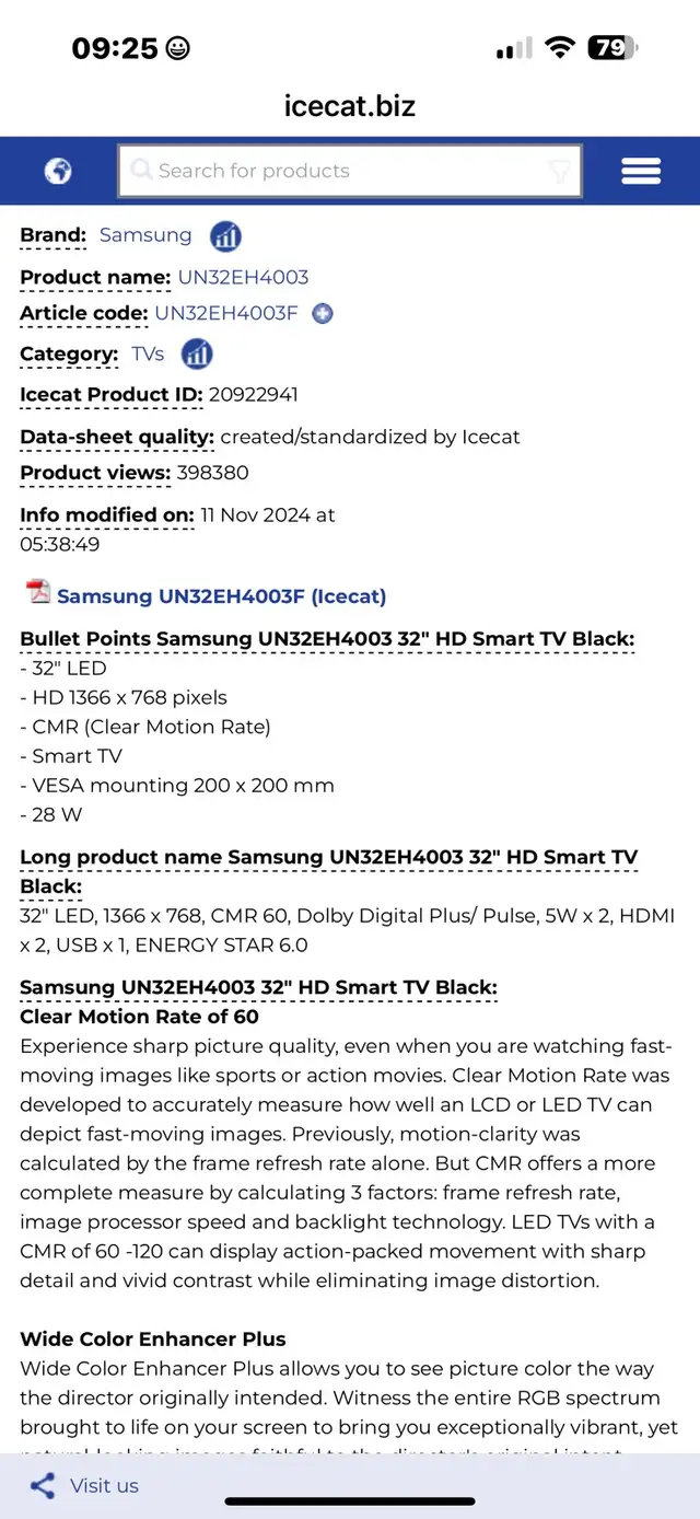 Samsung UN32EH4003 32" HD Smart TV in TVs in Markham / York Region - Image 4