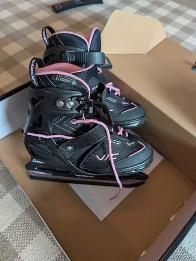 Kids Girls Adjustable Ice Skates Size 12.5-4, View more