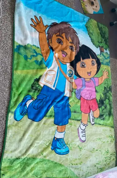2 winter soft blankets (Korean and Dora) $35, View more