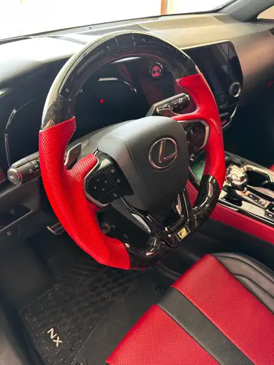 Upgrade the interior of your Lexus NX with this premium custom LED steering wheel featuring a forged...