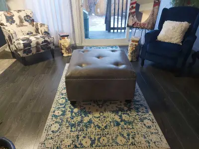 Grey ottoman 32x17, View more