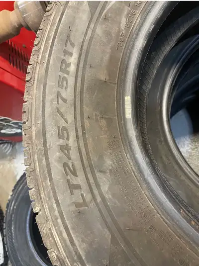 60 % life left Came off work truck with tire brand changes $250 sold as it Come look Located in Lind...