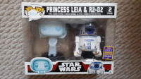 Star Wars Princess Leia & R2D2 vinyl bobble head Funko Pop