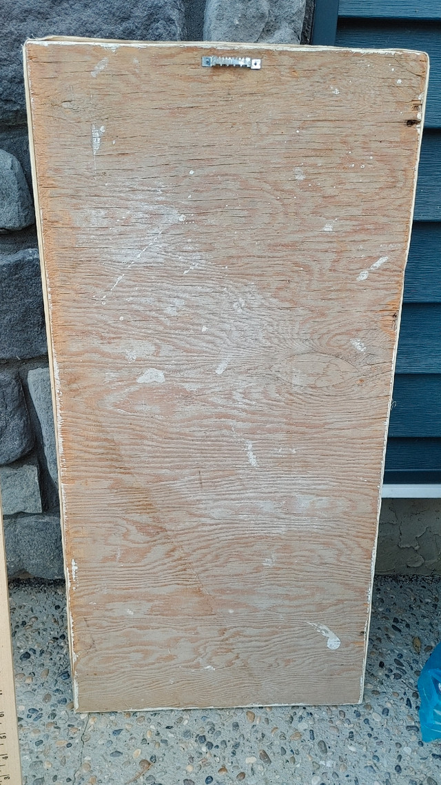 Approx 30 x 15" original art linen on wood panel in Arts & Collectibles in Edmonton - Image 2