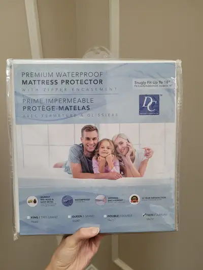 Waterproof Mattress Protector Cover for Twin Beds - NEW, View more