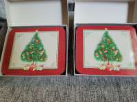 Christmas Poinsettia, Tree Coasters (EACH BOX)