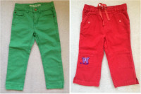 3-4T roots 73 & H&M girls Toddler Cotton Pants, 2 for $4.99