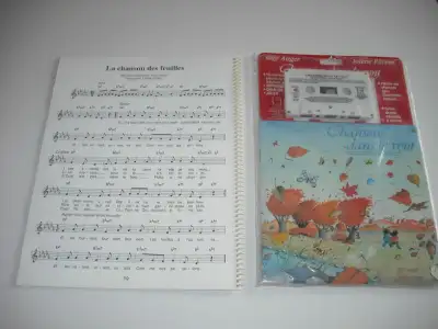 Livre-cassette et cahier de paroles " Chansons dans le vent ", View more