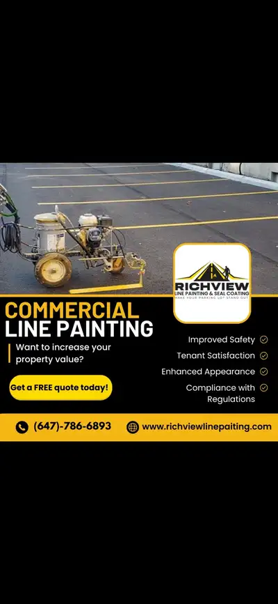   Parking Lot Line Painting, Seal Coating & Crack Filling , View more