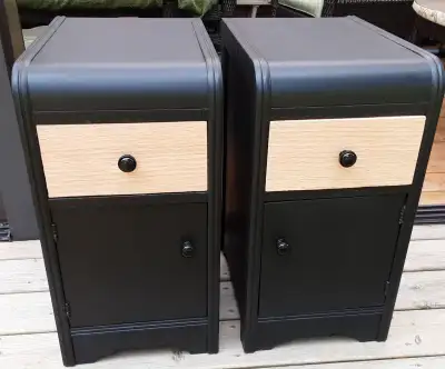 Vintage nightstands or side tables., View more