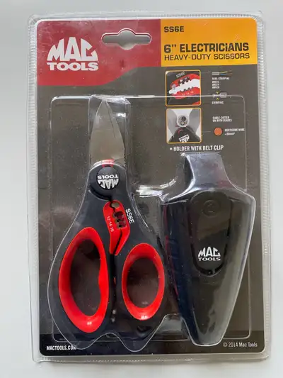 Mac Tools 6" Electrician's Heavy-duty Scissors, View more
