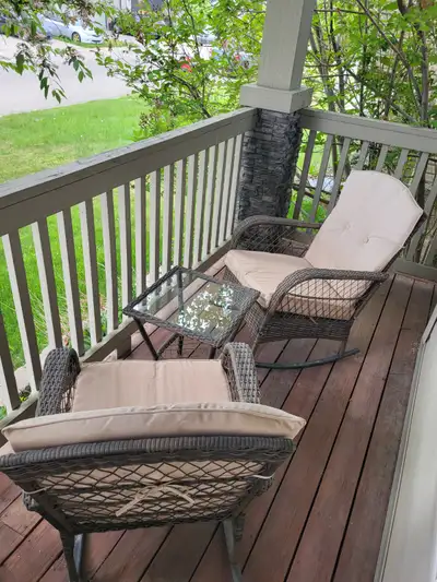 Wicker Patio Rocking Chair Set, View more