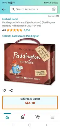 Paddington 8 book set for ages 3 and above