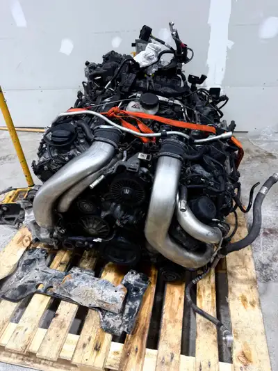 M278 4.7L V8 twin-turbo engine parts from a 2015 S550 — buy individual parts or the whole engine: -...