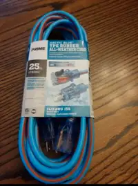 Arctic Blue,  25 ft. All Weather 14/3 Extension Cord