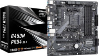 ASROCK B450M PRO4 R2.0 Socket AM4/ AMD B450/ DDR4/ Motherboard