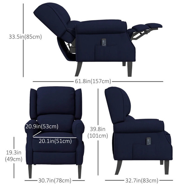 Push Back Recliner Chair in Chairs & Recliners in Markham / York Region - Image 4