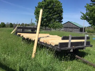 Peeled cedar posts for sale, View more