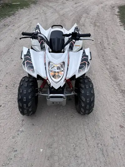 Suprise your kiddo for Christmas!! 2015 arctic cat DVX 90 has plastics broken on right side rear fen...
